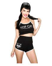 Load image into Gallery viewer, Top Cat Tattoo Club Girls Shorts Orange

