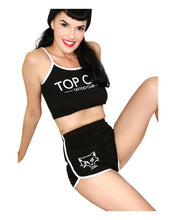 Load image into Gallery viewer, Top Cat Tattoo Club Girls Tank Top Orange

