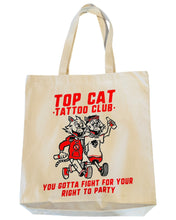 Load image into Gallery viewer, Top Cat Logo &amp; Friends Walking Tote Bag
