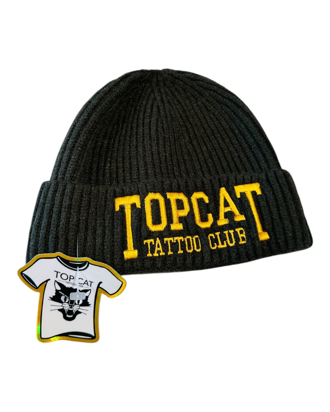 Top Cat Sailors Beanie Black & Yellow