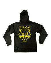 Load image into Gallery viewer, Top Cat Tattoo Hoodie Black &amp; Yellow
