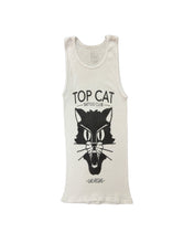 Load image into Gallery viewer, Top Cat Black and White Tank Top
