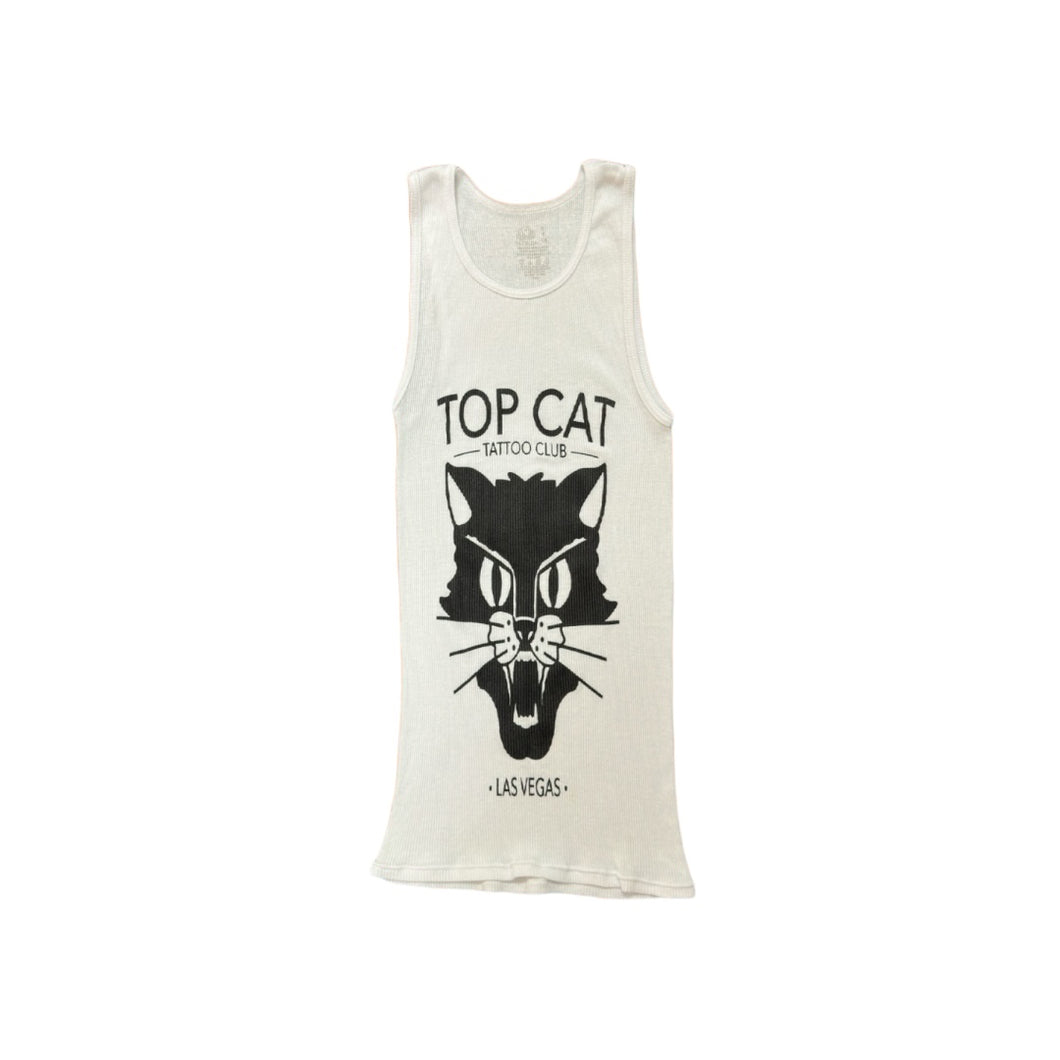 Top Cat Black and White Tank Top